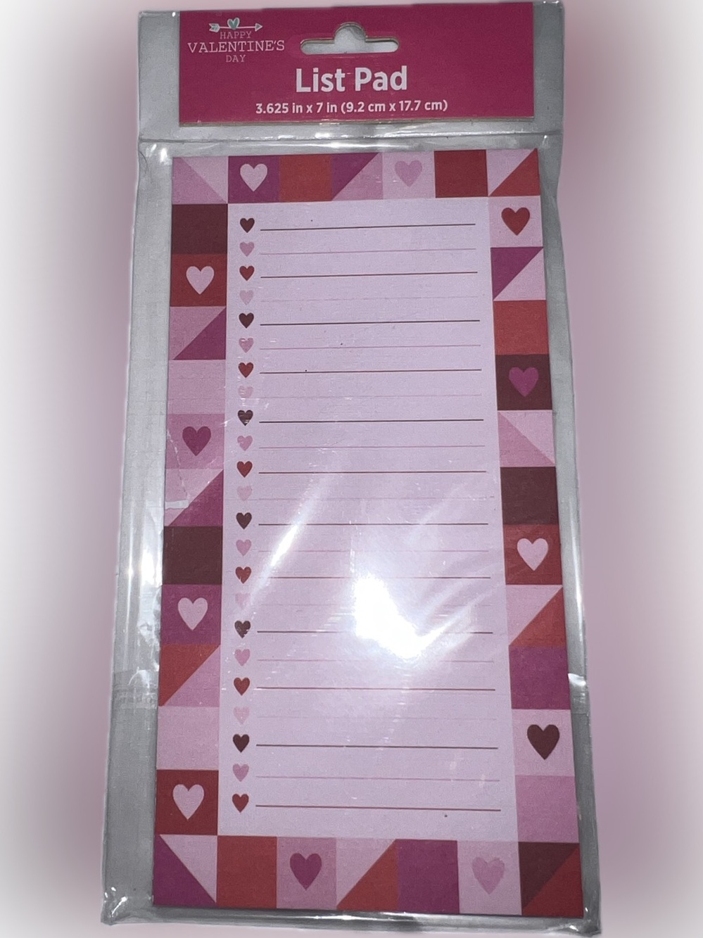 🔴New Happy Valentine’s Day Notes' Lined List Pad Office Home Holiday